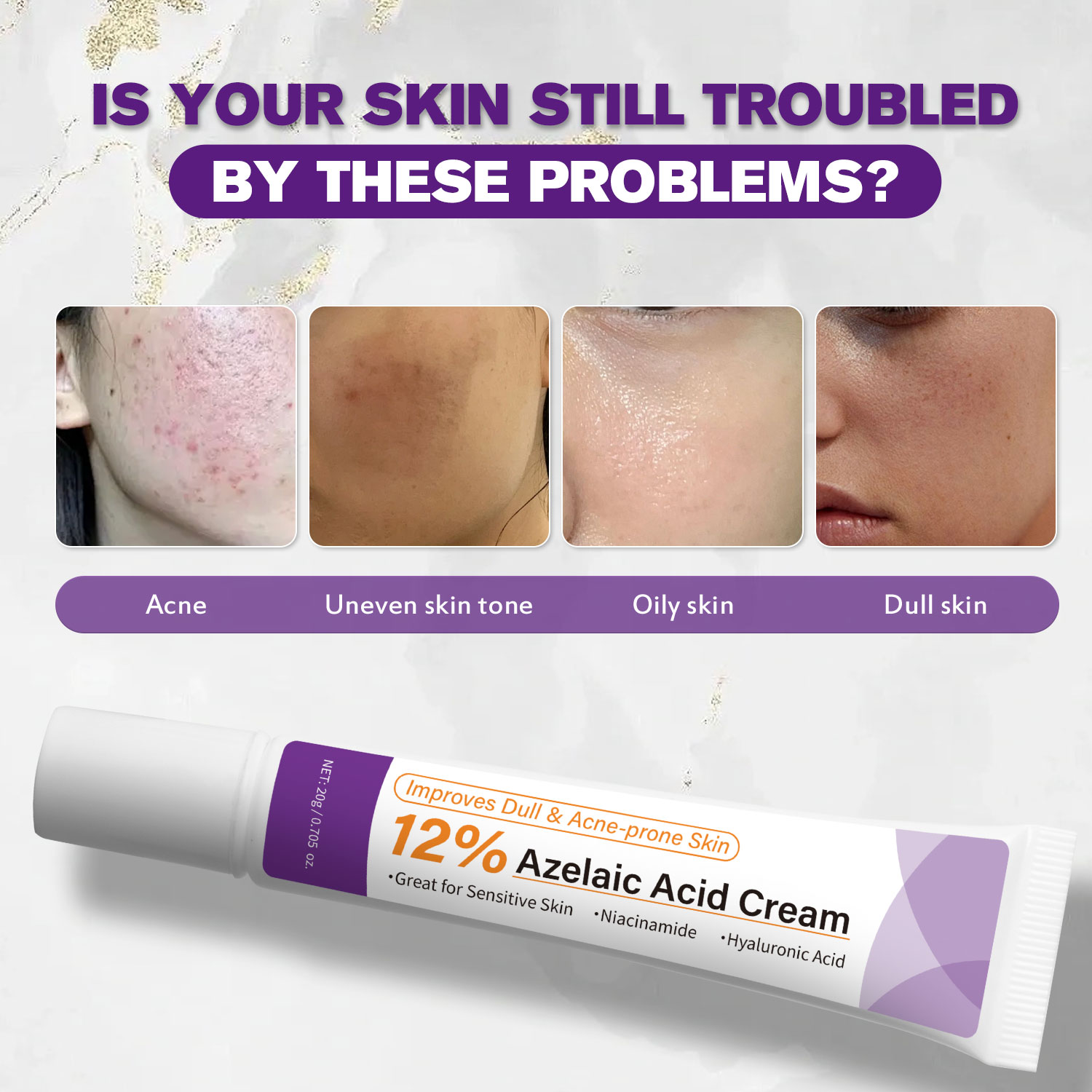 Łagodny krem z kwasem azelaino – Azelaic Acid Cream recenzja i cena